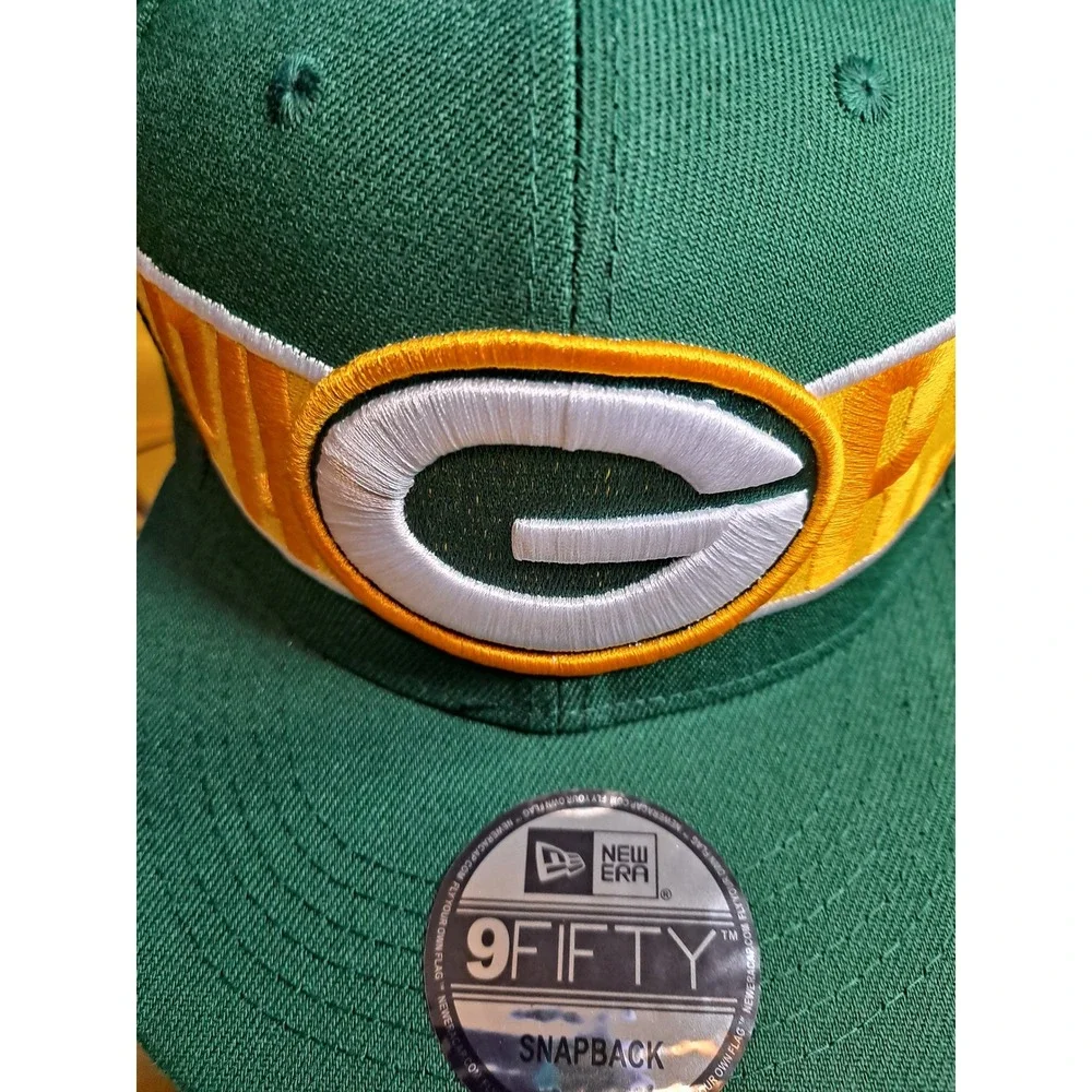 New Era Green Bay Packers 9FIFTY Snapback Hat NFL Football Cap‎
